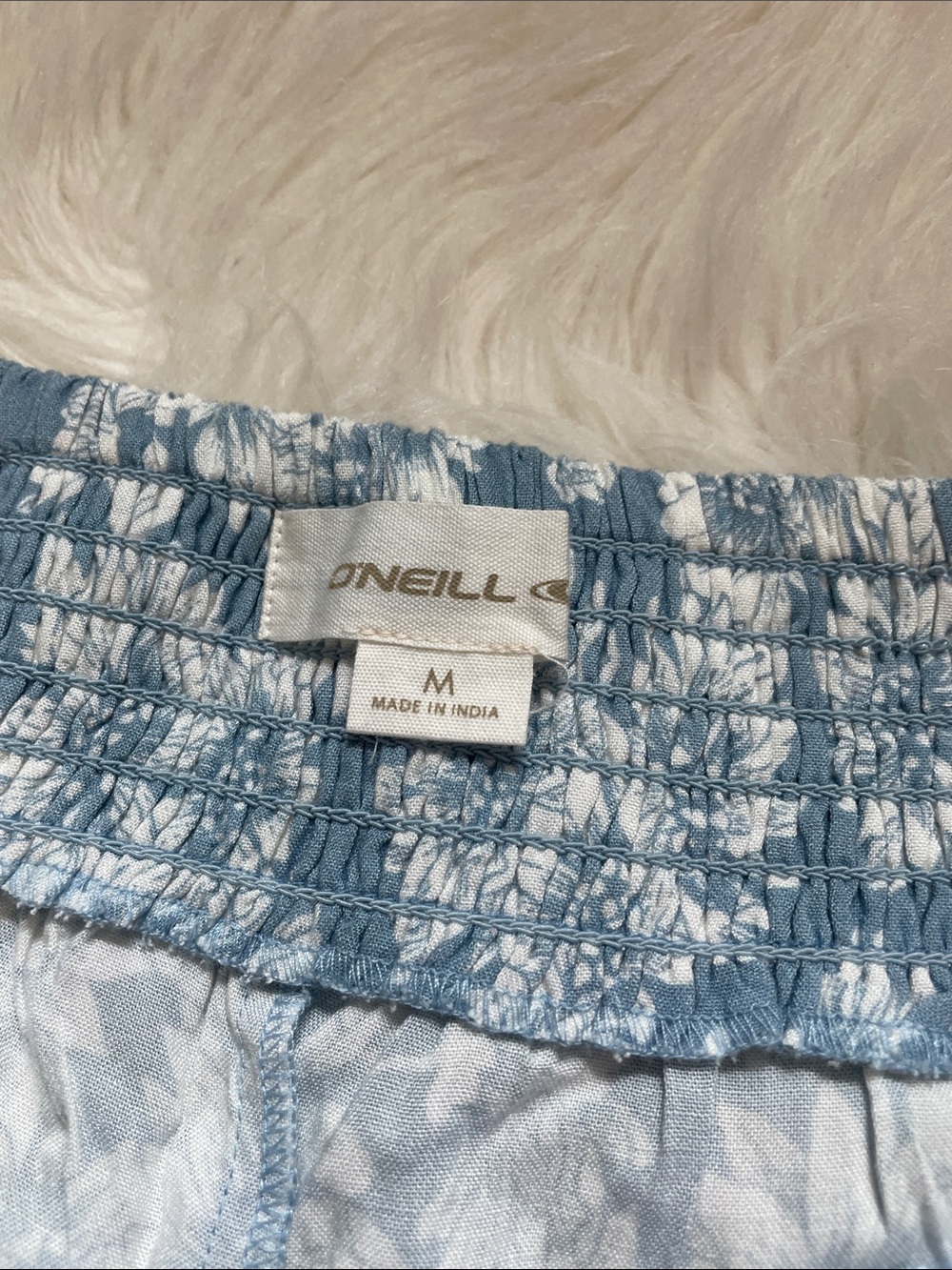 O'Neill Jonie Periwinkle-Sky Blue with white Daisies Pants Medium - Picture 14 of 16